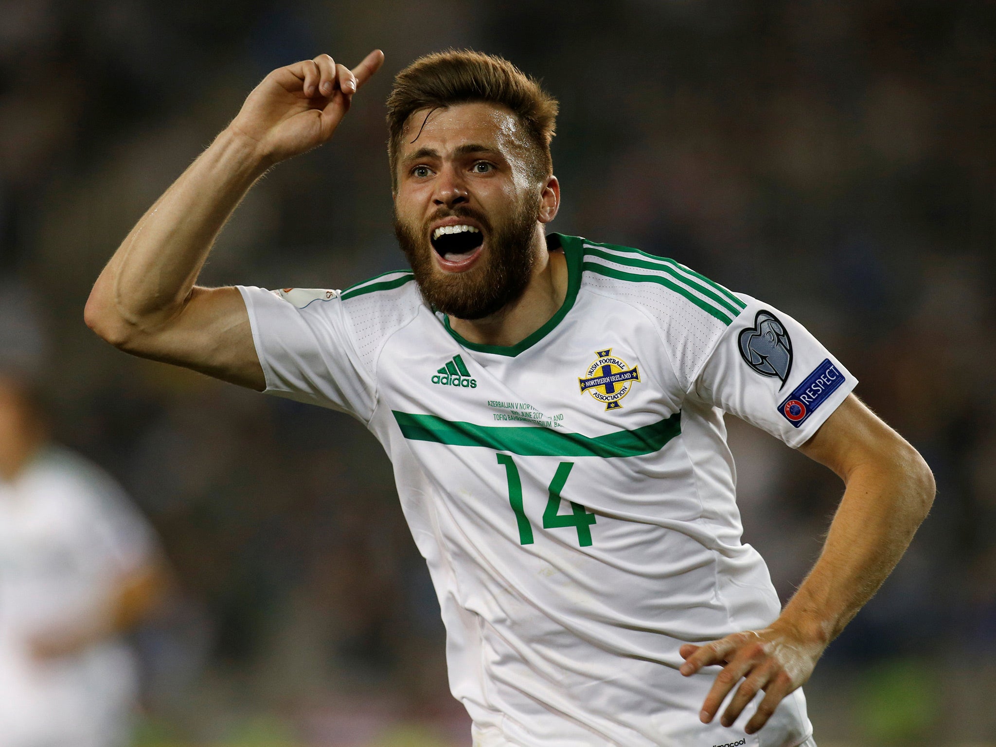 Stuart Dallas rifled in a late winner to earn a crucial win for Northern Ireland