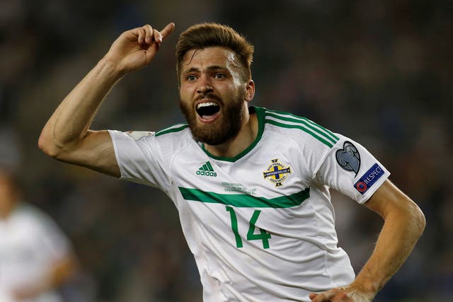 Stuart Dallas rifled in a late winner to earn a crucial win for Northern Ireland