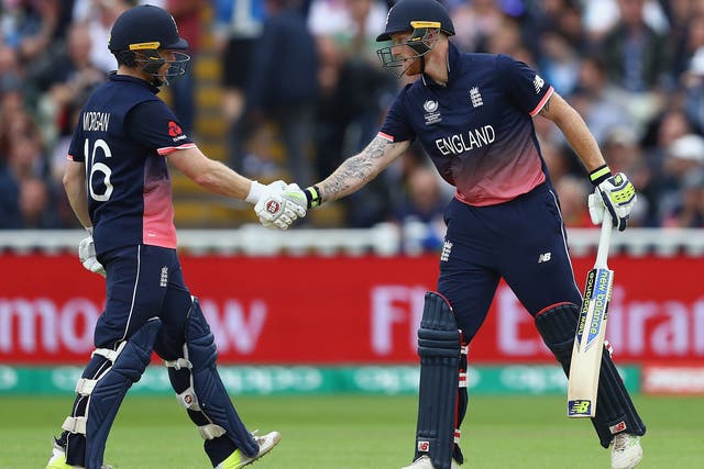 Eoin Morgan acknowledged Ben Stokes' match-winning contribution after England's victory
