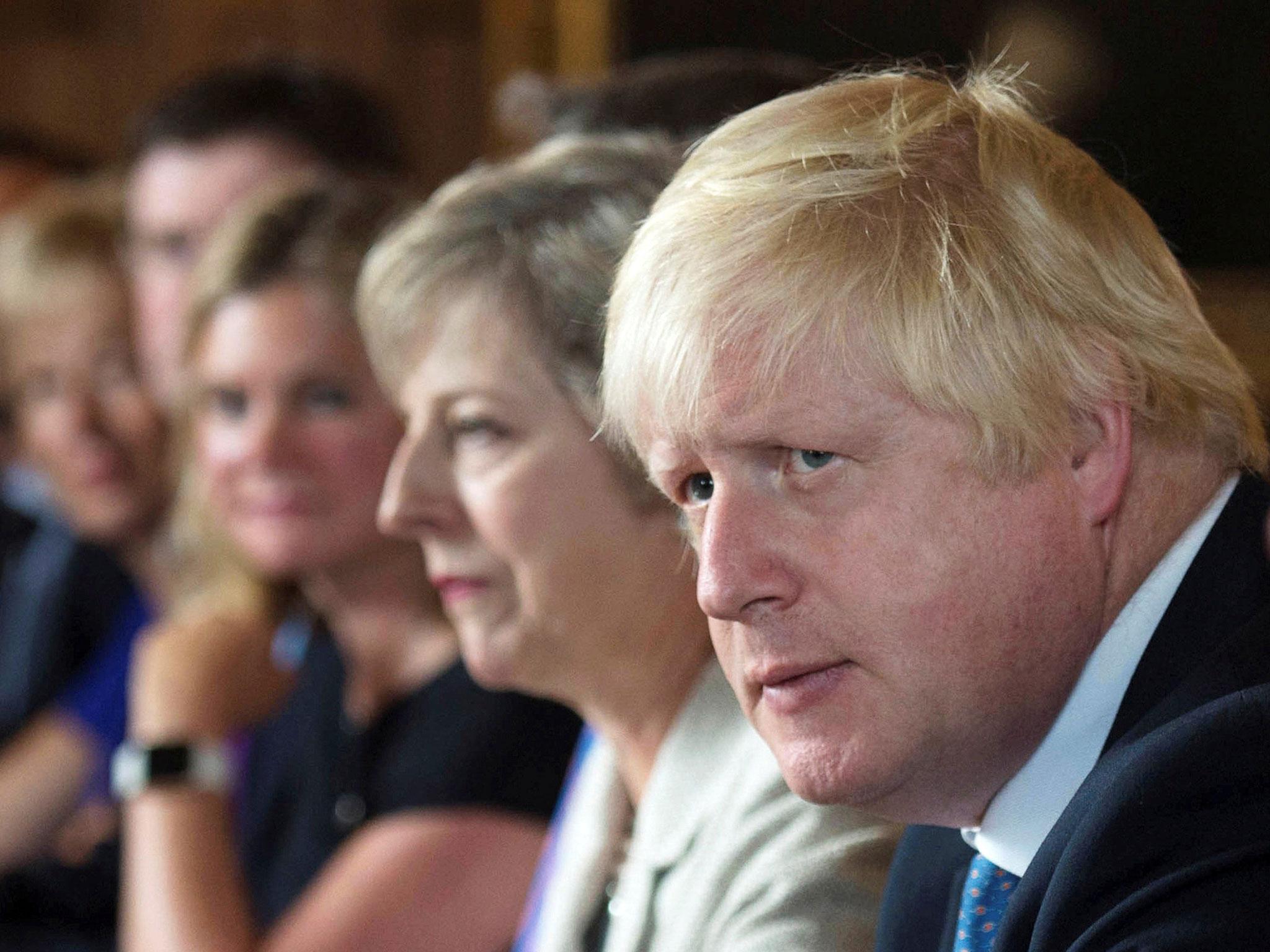 Boris Johnson says he is backing Theresa May