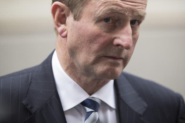 Irish Taoiseach Enda Kerry on a recent visit to London