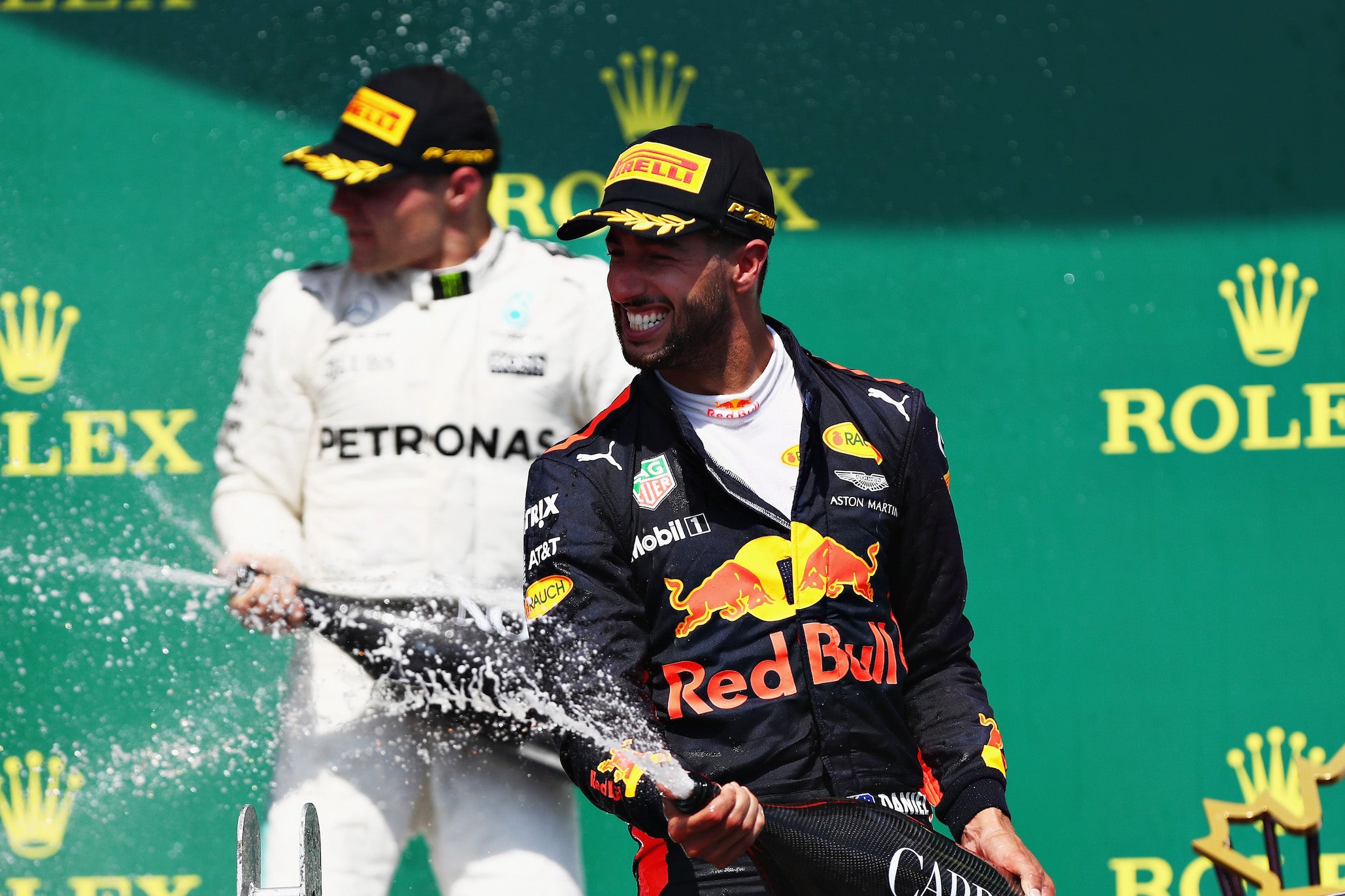 Daniel Ricciardo came in third place