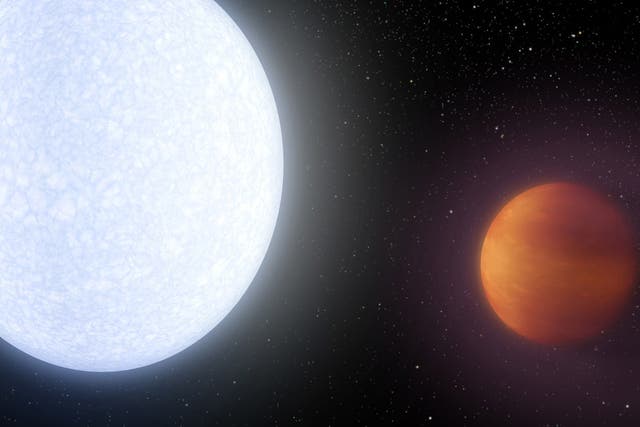 Great ball of fire: KELT-9B is the hottest known planet, with temperatures of around 4300°C