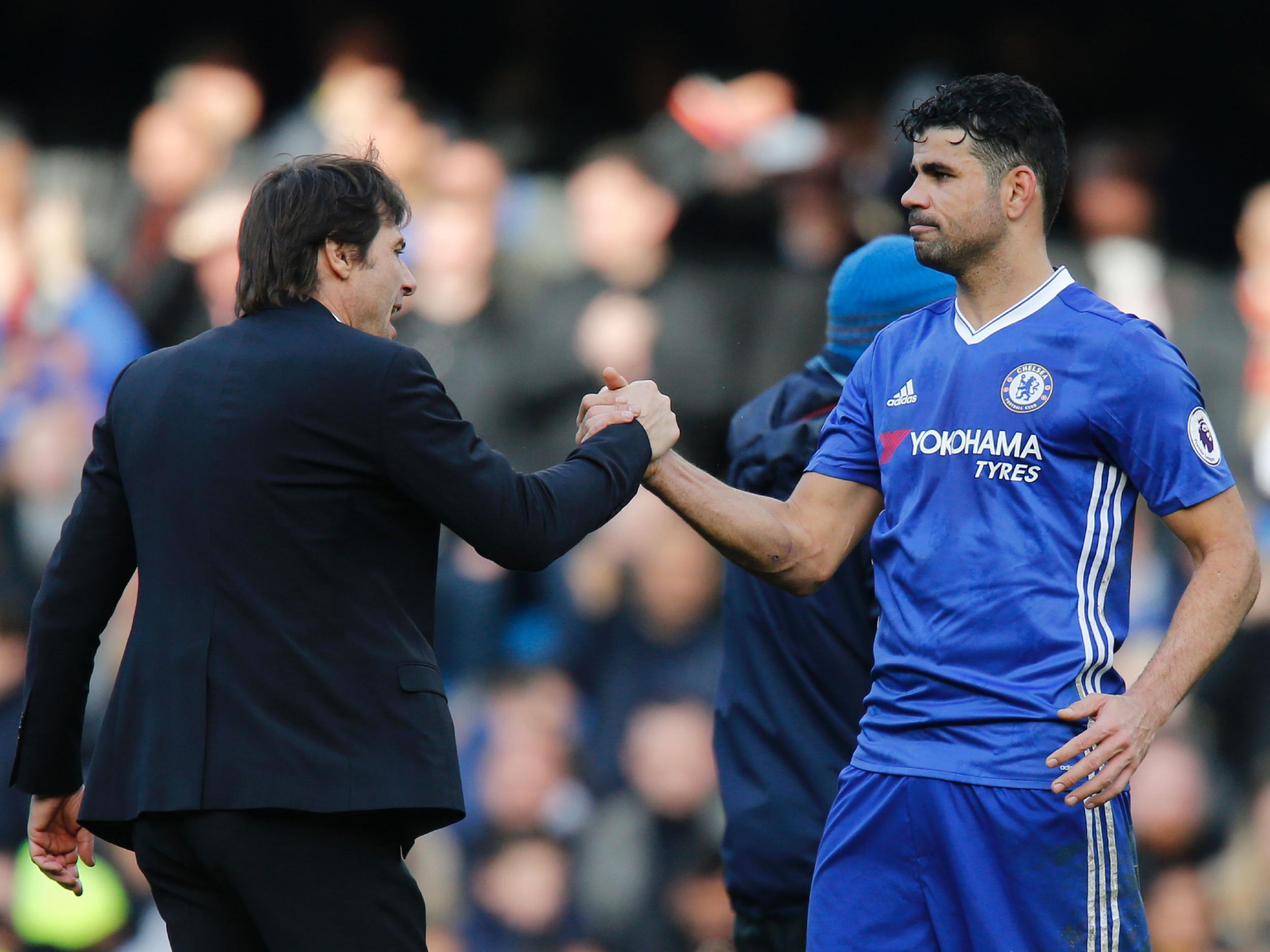 Costa and Conte have not seen eye to eye all season