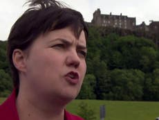 Ruth Davidson storms out of interview over DUP gay rights question