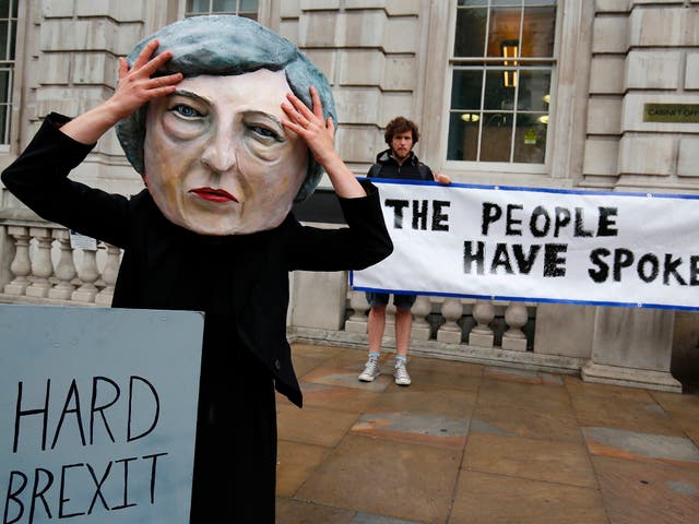 Mocking protests during UK election demonstrations