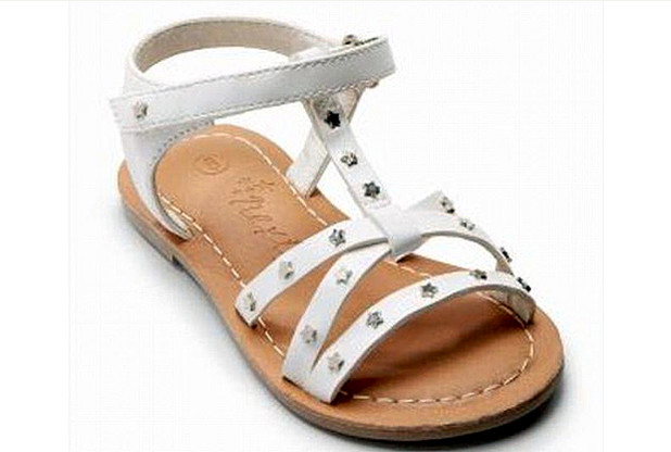 The sandals were targeted to those aged between three months and six-years-old (Image: Next)