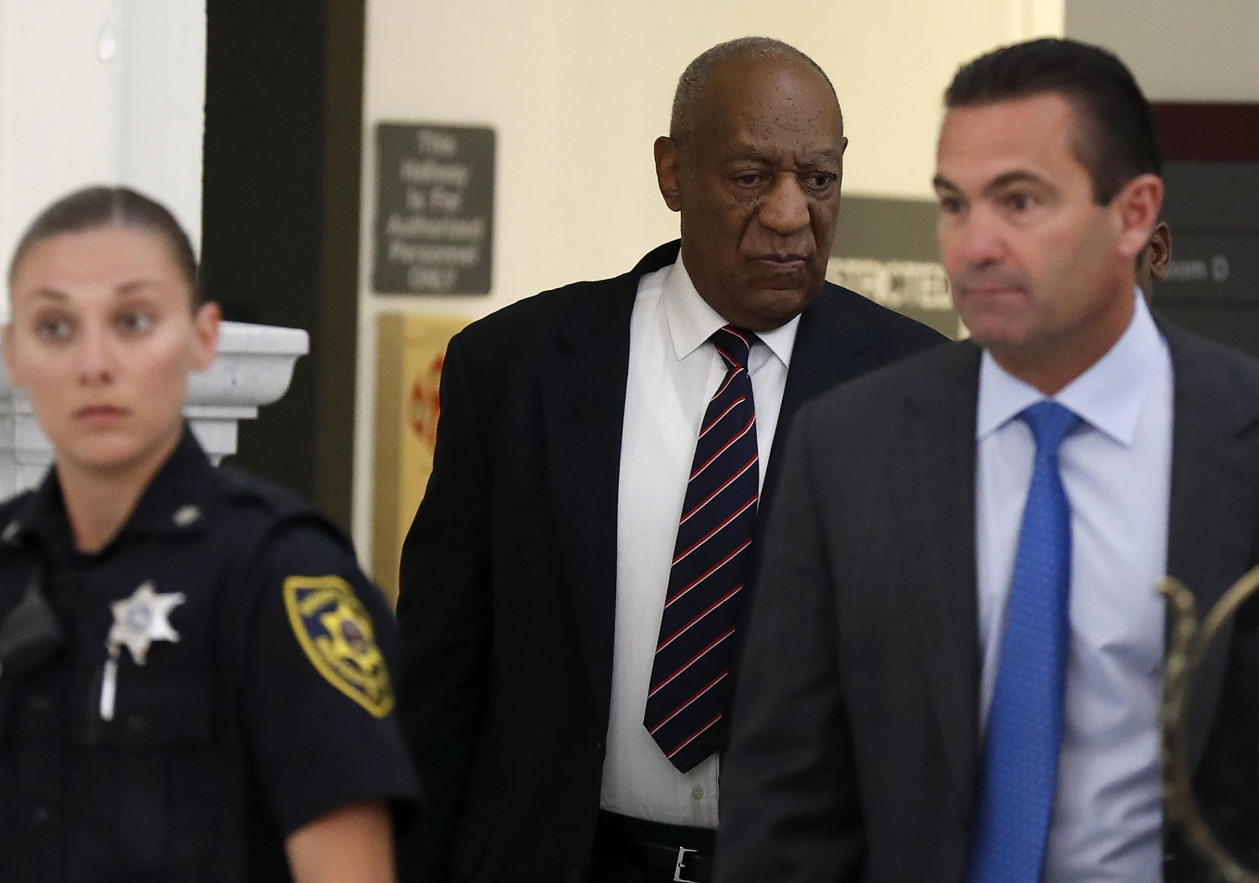 Bill Cosby arrives for his trial on sexual assault charges at the Montgomery County Courthouse in Norristown, Pennslyvania