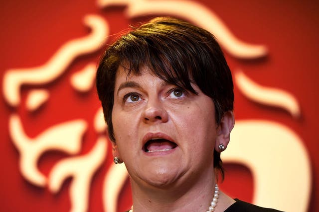 Arlene Foster, leader of the Democratic Unionist Party, was head of the department responsible at the time and faced calls to stand down
