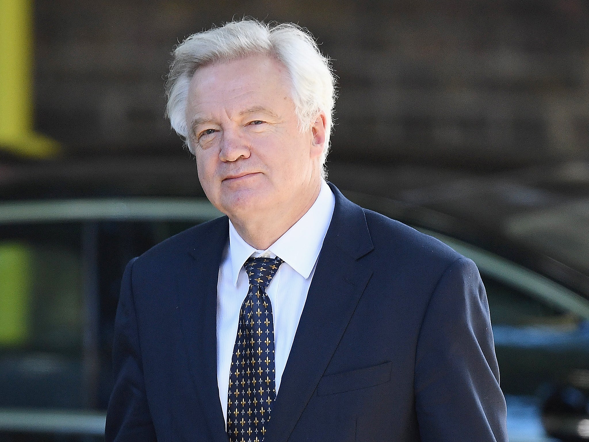 Secretary of State for Exiting the European Union David Davis arrives at Downing Street