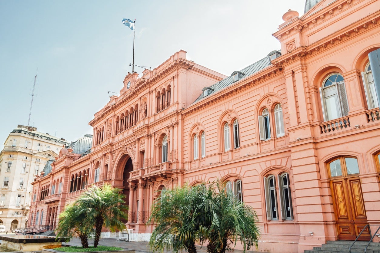 The Casa Rosada Presidential Palace in Buenos Aires