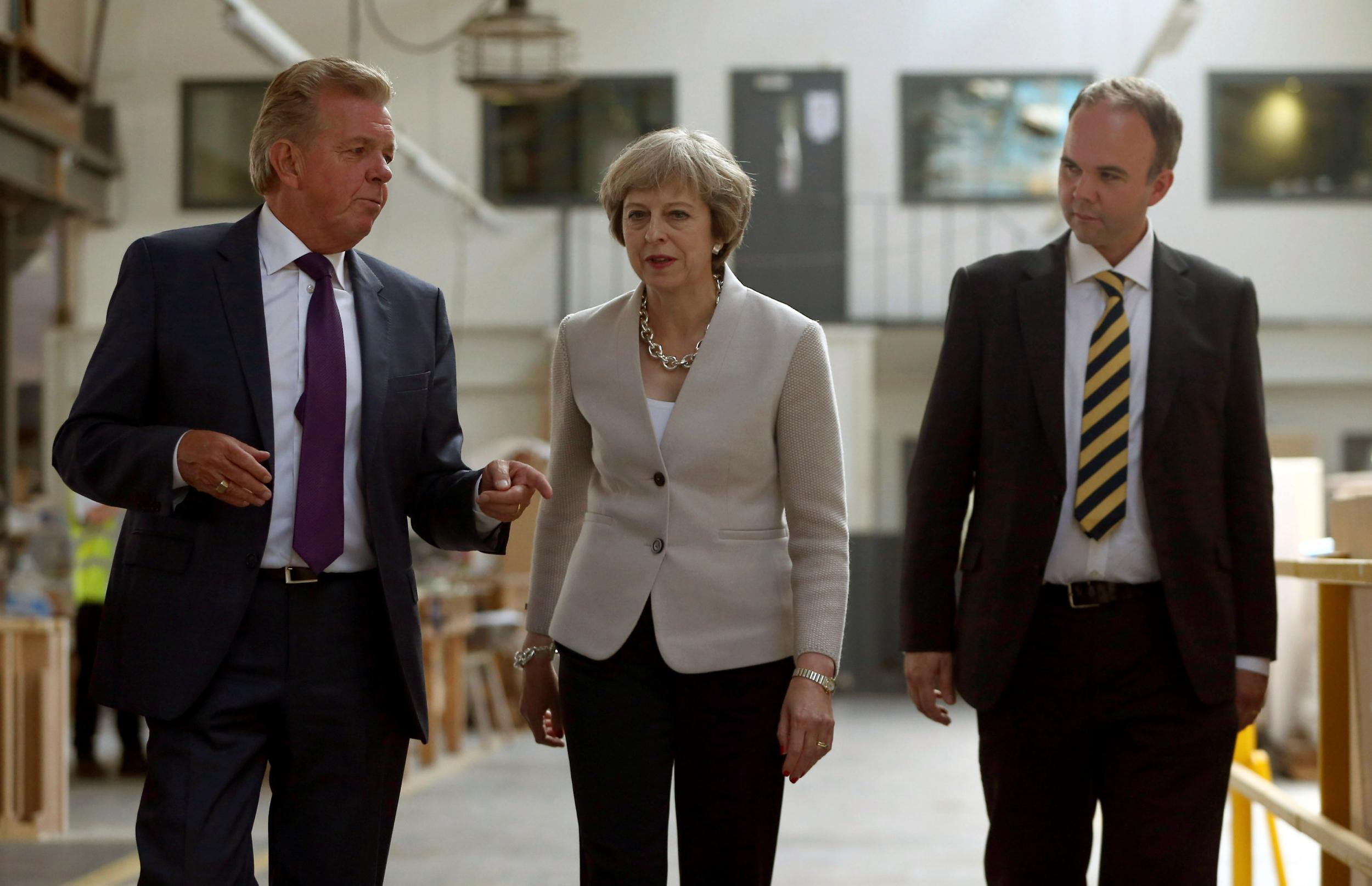 Gavin Barwell (right) with Theresa May during the election campaign