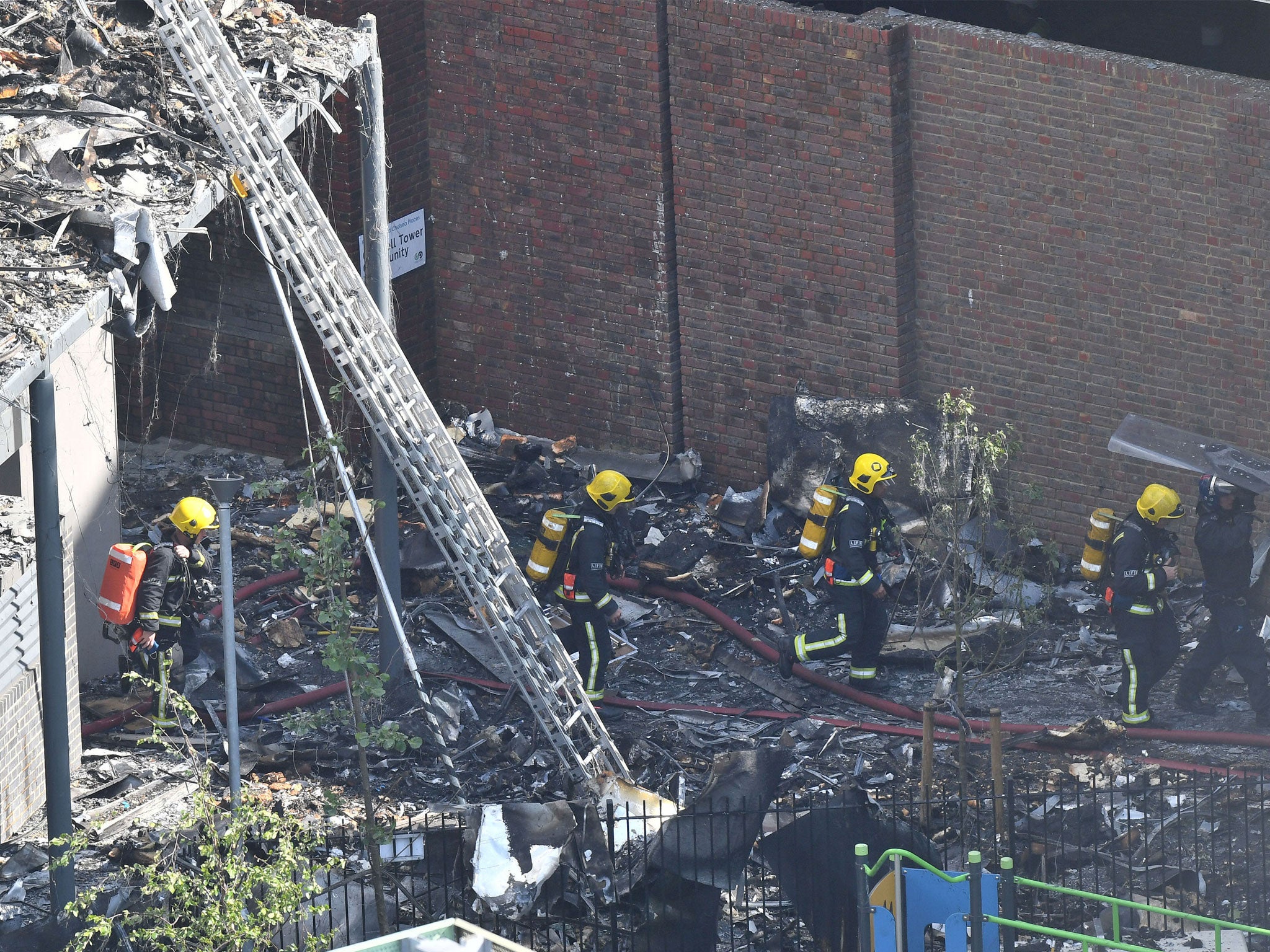 More than 200 firefighters were sent to tackle the blaze