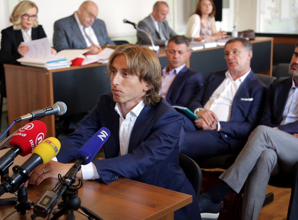Luka Modric gives testimony in Zdravko Mamic's corruption trial