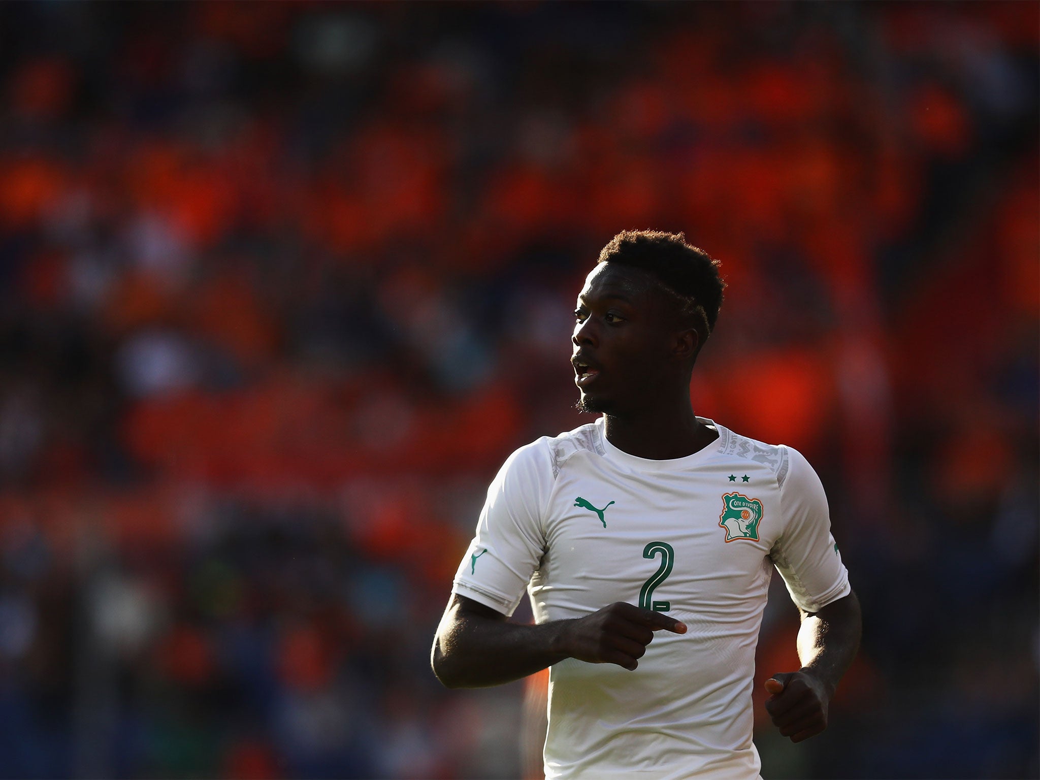 Nicolas Pepe in action for the Ivory Coast