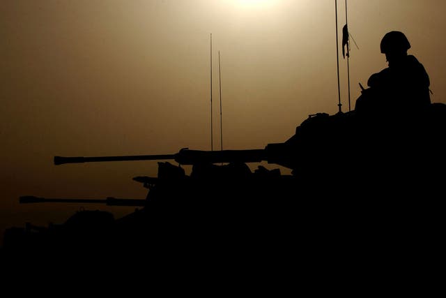 Facebook posts by the regiment involved said soldiers and tanks were carrying out firing exercises