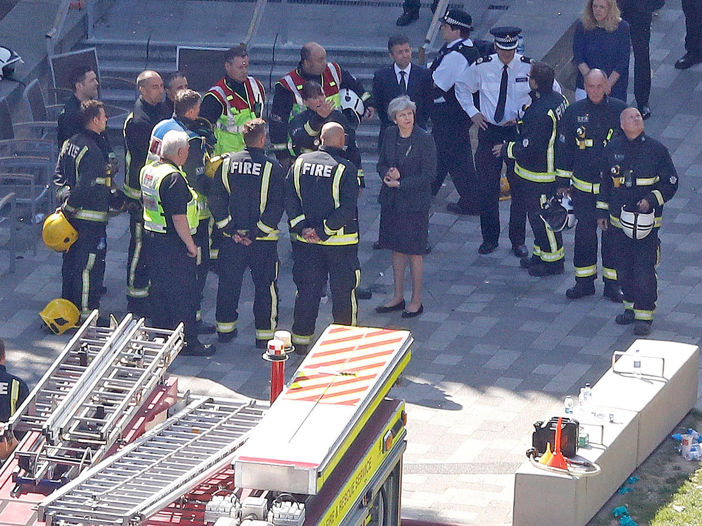 Theresa May was criticised for not speaking to those affected by the Grenfell Tower fire