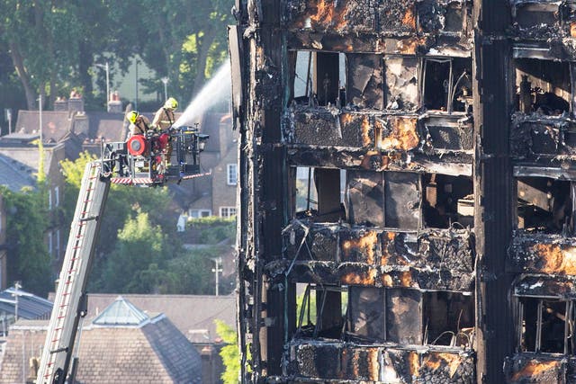 The rescue efforts at Grenfell Tower