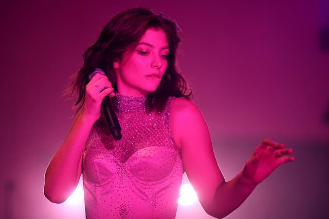 Lorde performing at Coachella earlier this year