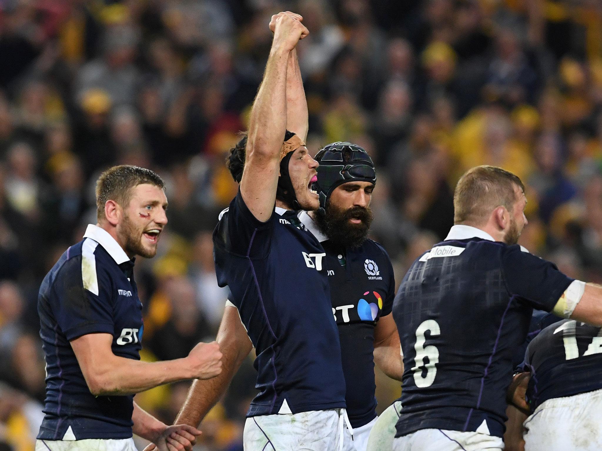 Scotland earned a famous win over Australia in Sydney