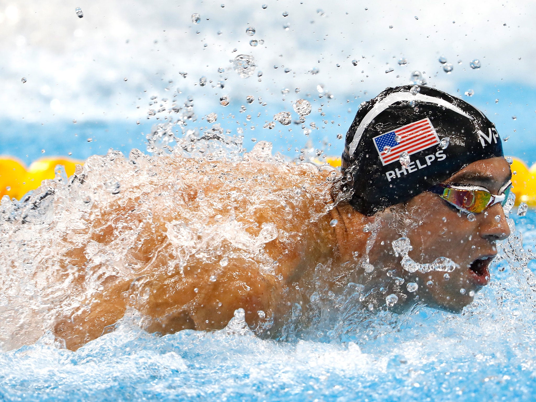 Michael Phelps in action at Rio 2016