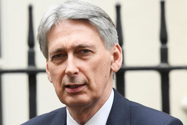 Philip Hammond, the Chancellor of the Exchequer, leaving 11 Downing Street, London