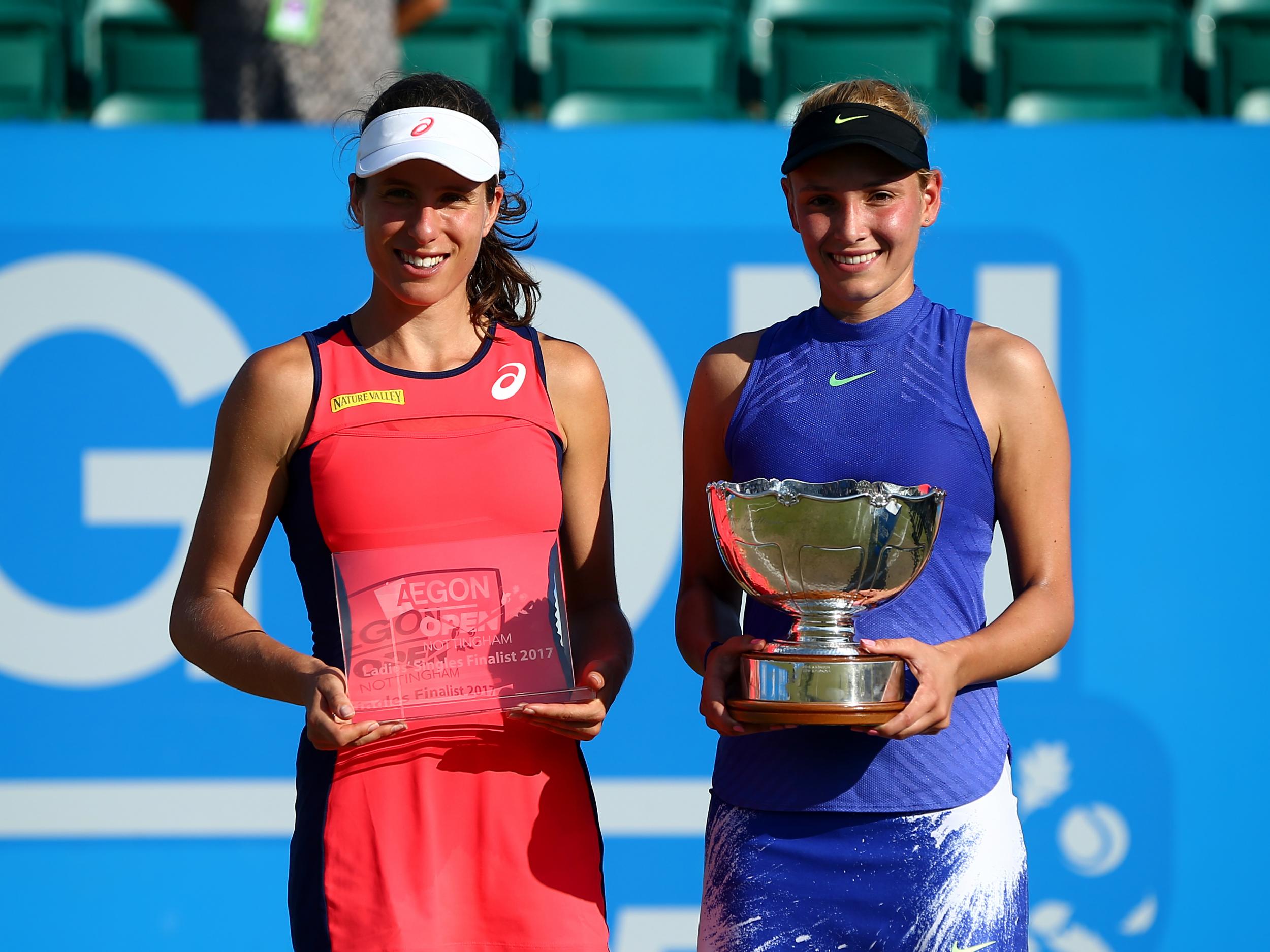 Konta was expected to beat the unseeded Vekic