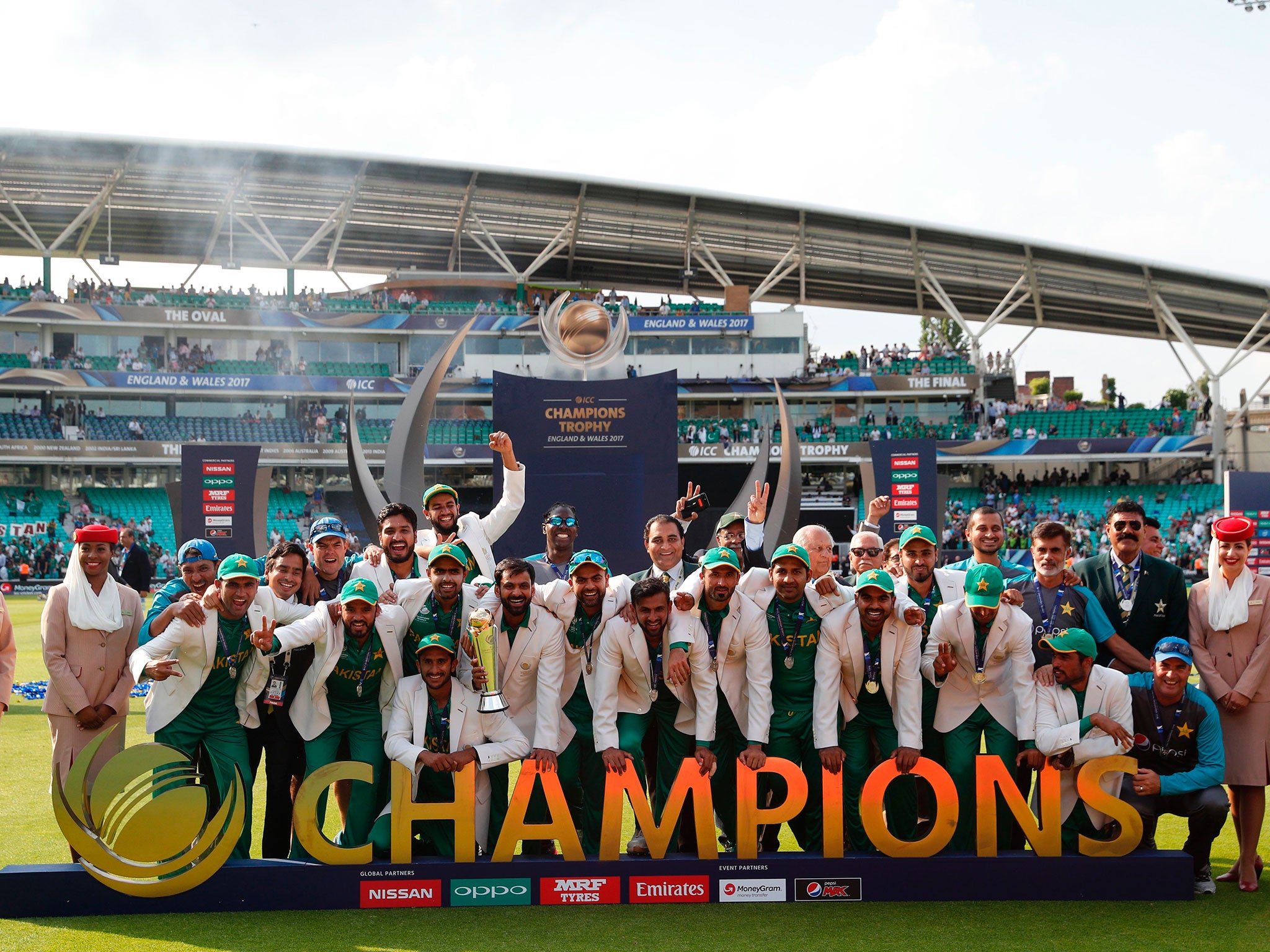 Pakistan were crowned champions at The Oval