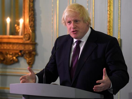 The prime minister Boris Johnson