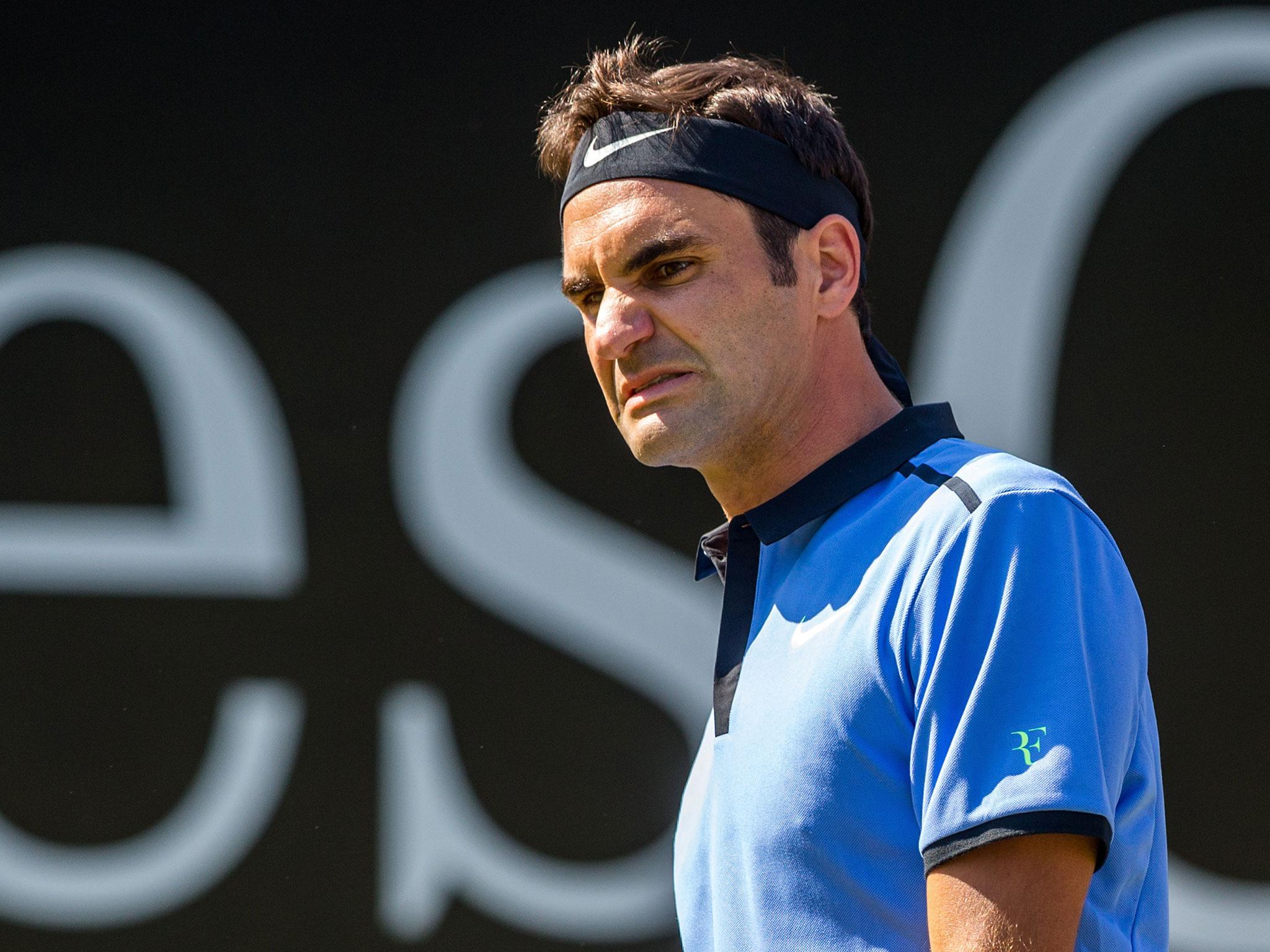 Roger Federer is keen to get back on track in Halle