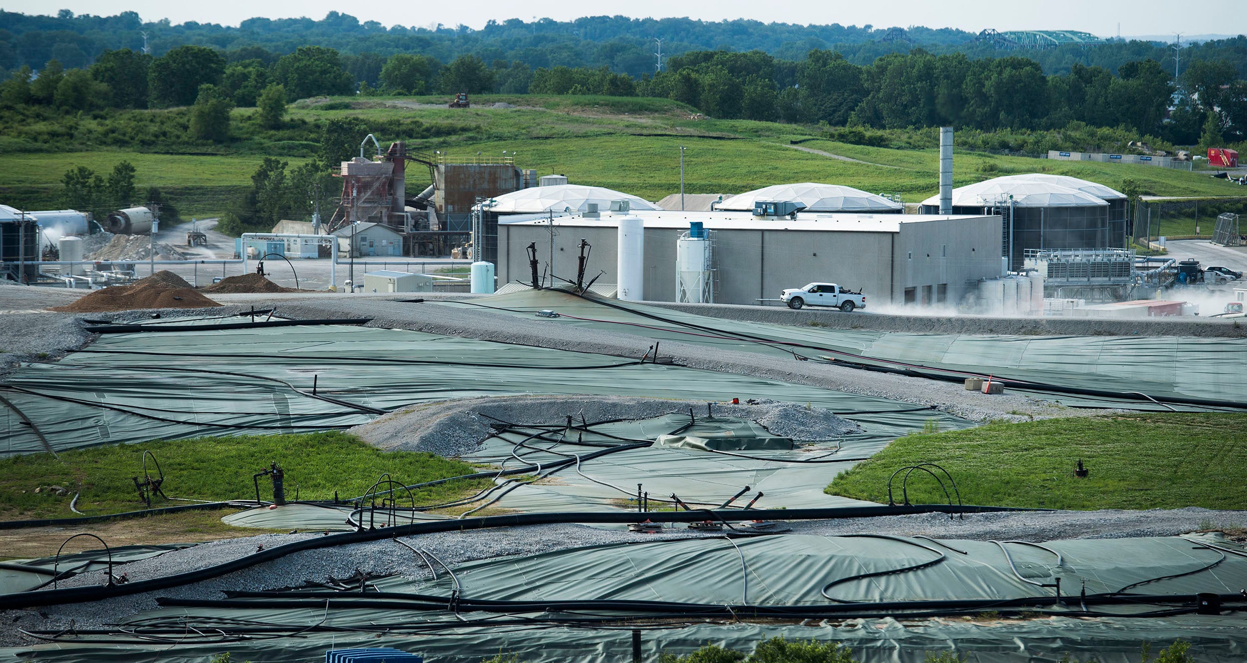 A view of the West Lake Superfund site northwest of St. Louis (Washington Post/Linda Davidson)