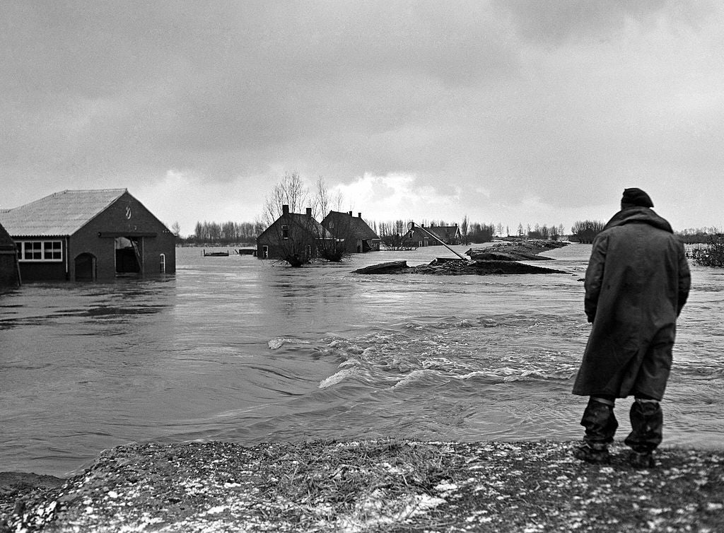 A storm surge in 1953 flooded the Dutch coastline, killing more than 1,800 people (AFP/Getty)