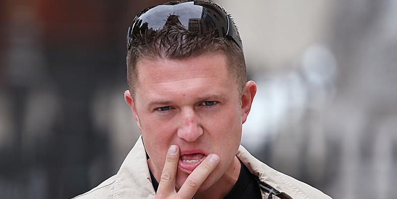 It’s possible the former EDL leader will be forced to talk to students in New York via Skype