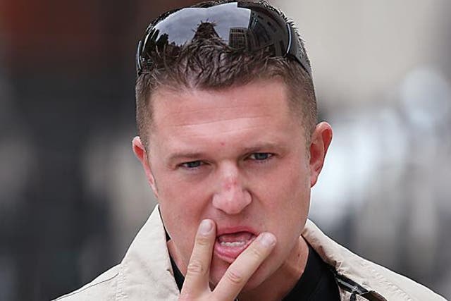 It’s possible the former EDL leader will be forced to talk to students in New York via Skype