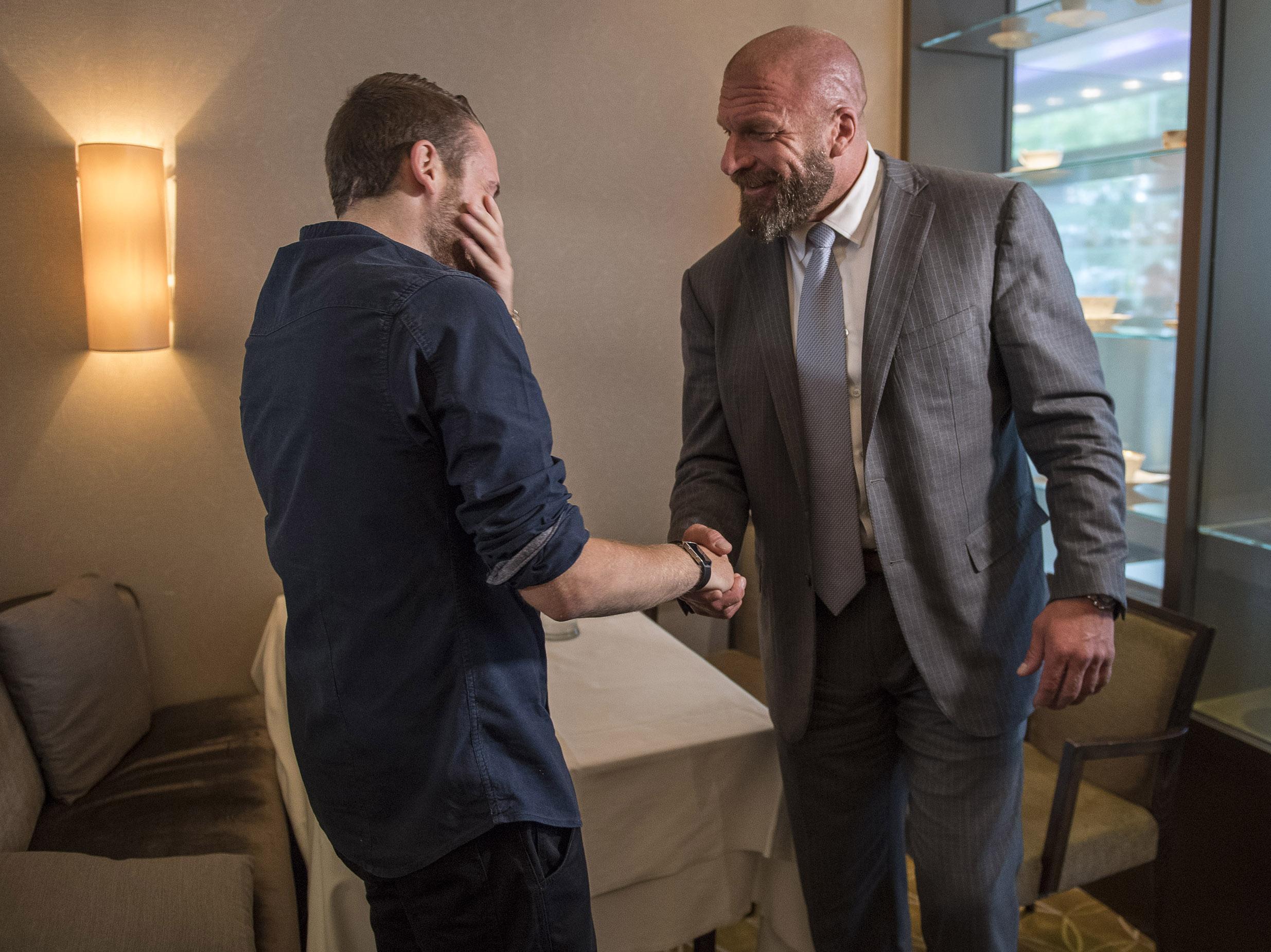 'It was an absolute pleasure to meet one of the greatest [WWE] superstars ever,' Guenigault said