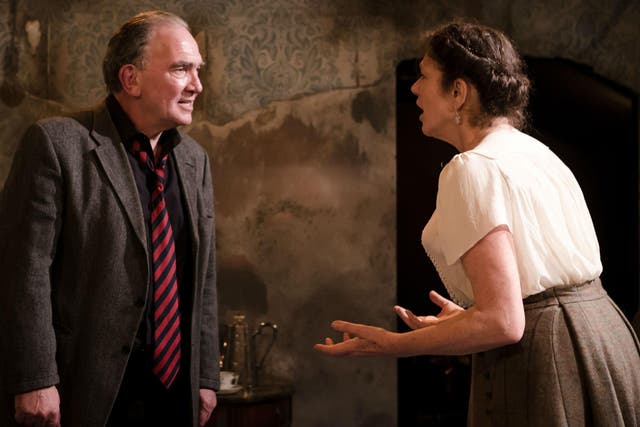 Daragh O’Malley (Ivan) and Louise Gold (Sonya) in 'The Last Ones' at the Jermyn Street Theatre