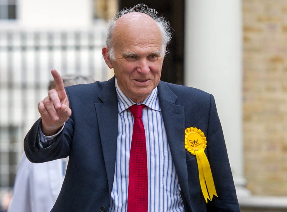 Sir Vince Cable managed to defeat his Tory opponent