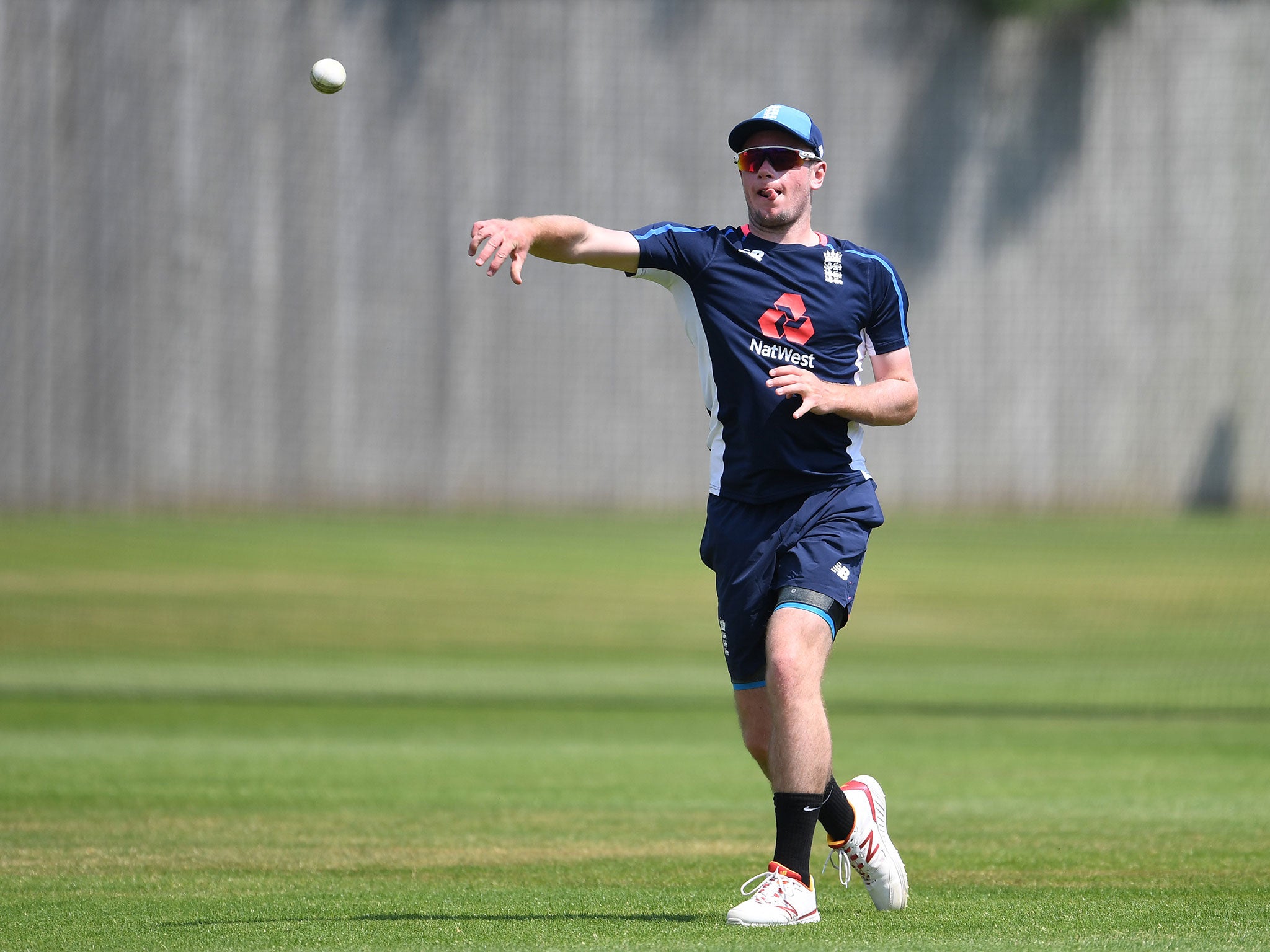 Mason Crane in training with England ahead of their T20 internationals against South Africa