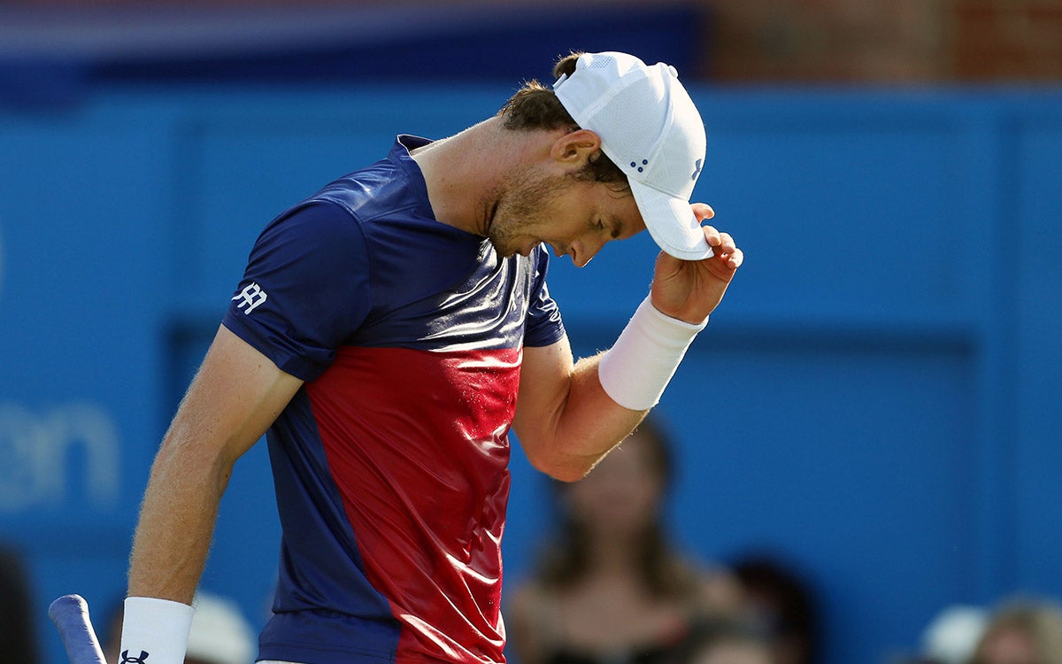 &#13;
Murray was beaten in straight sets by the world No 90 &#13;
