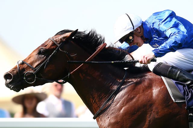 James Doyle rides Barney Roy to win The St James's Palace Stakes