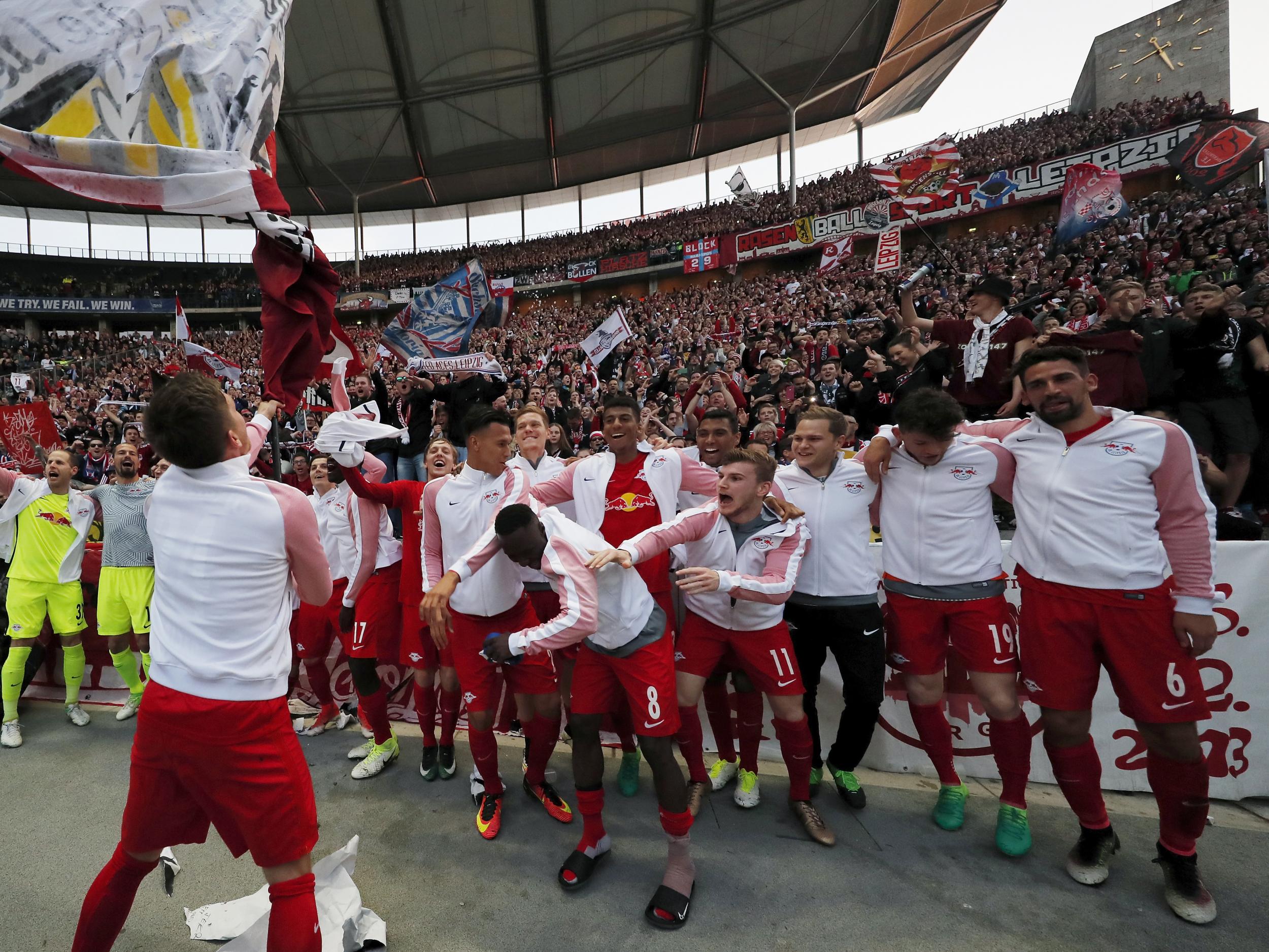 Leipzig finished second in the Bundesliga last season (Getty )