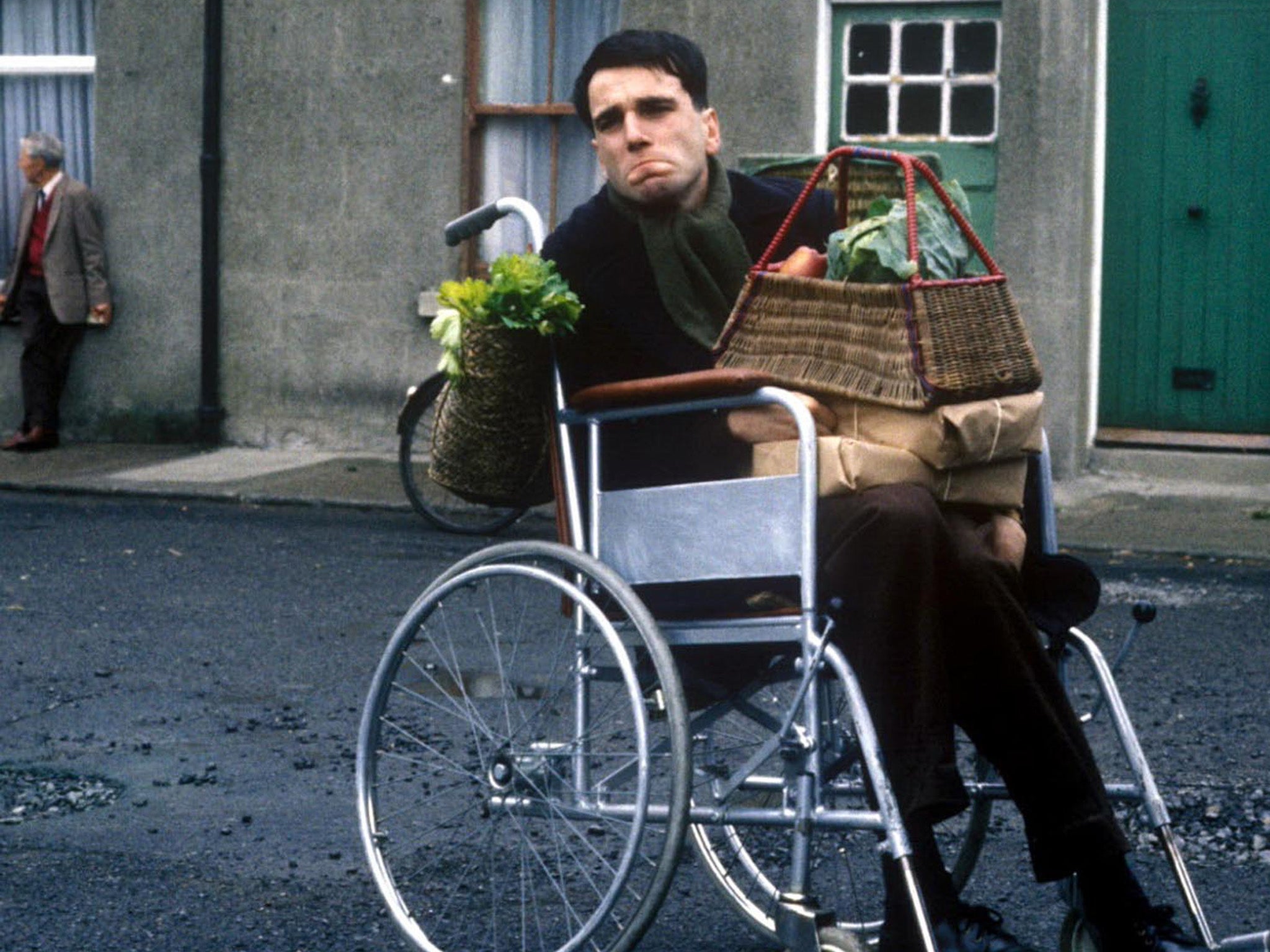Day-Lewis?in one of his most celebrated roles, as poet Christy Brown in ‘My Left Foot’,?1989?(Rex)