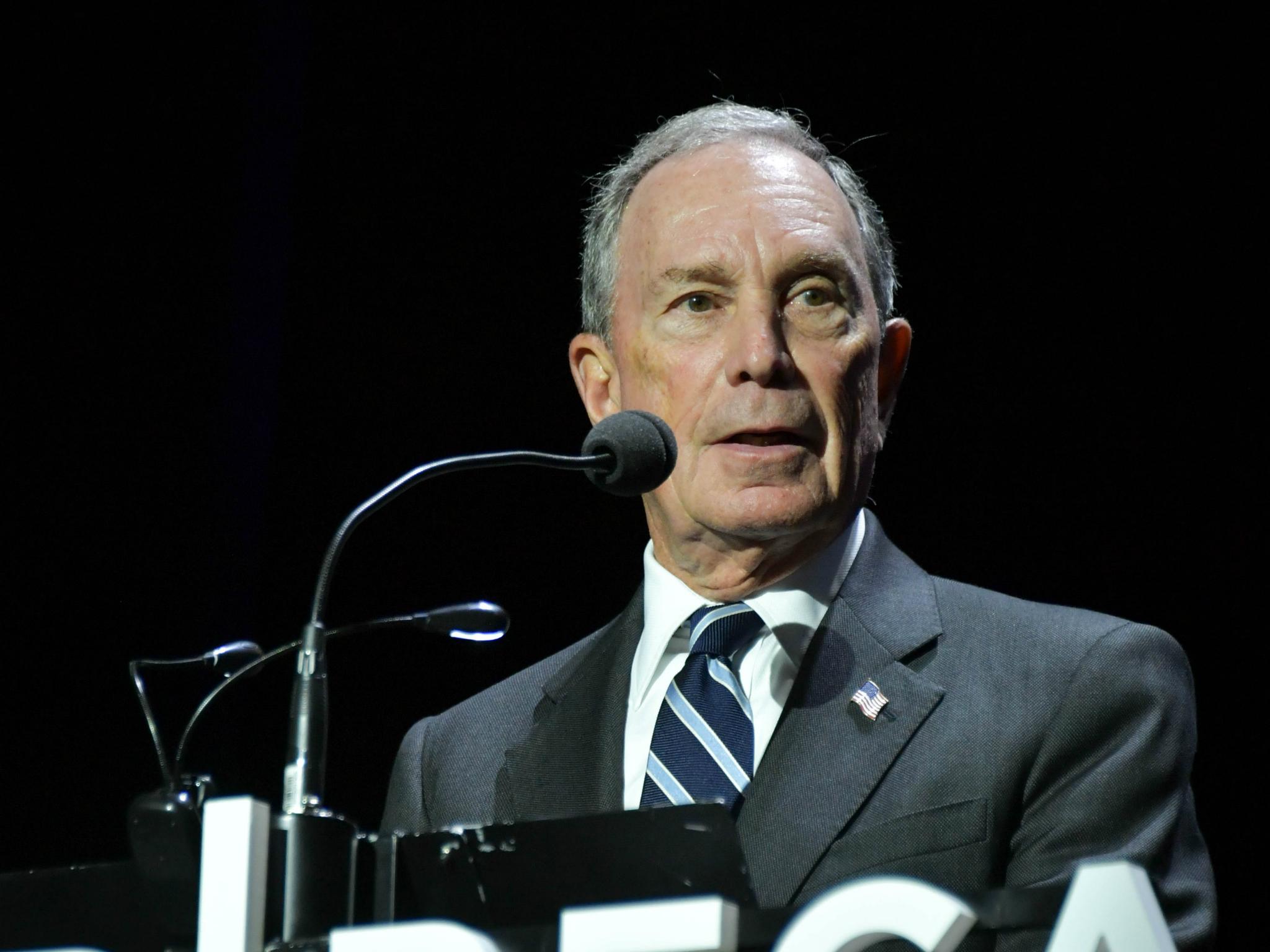 Former New York City Mayor Mike Bloomberg says Donald Trump's denial of climate change makes the US look 'foolish'