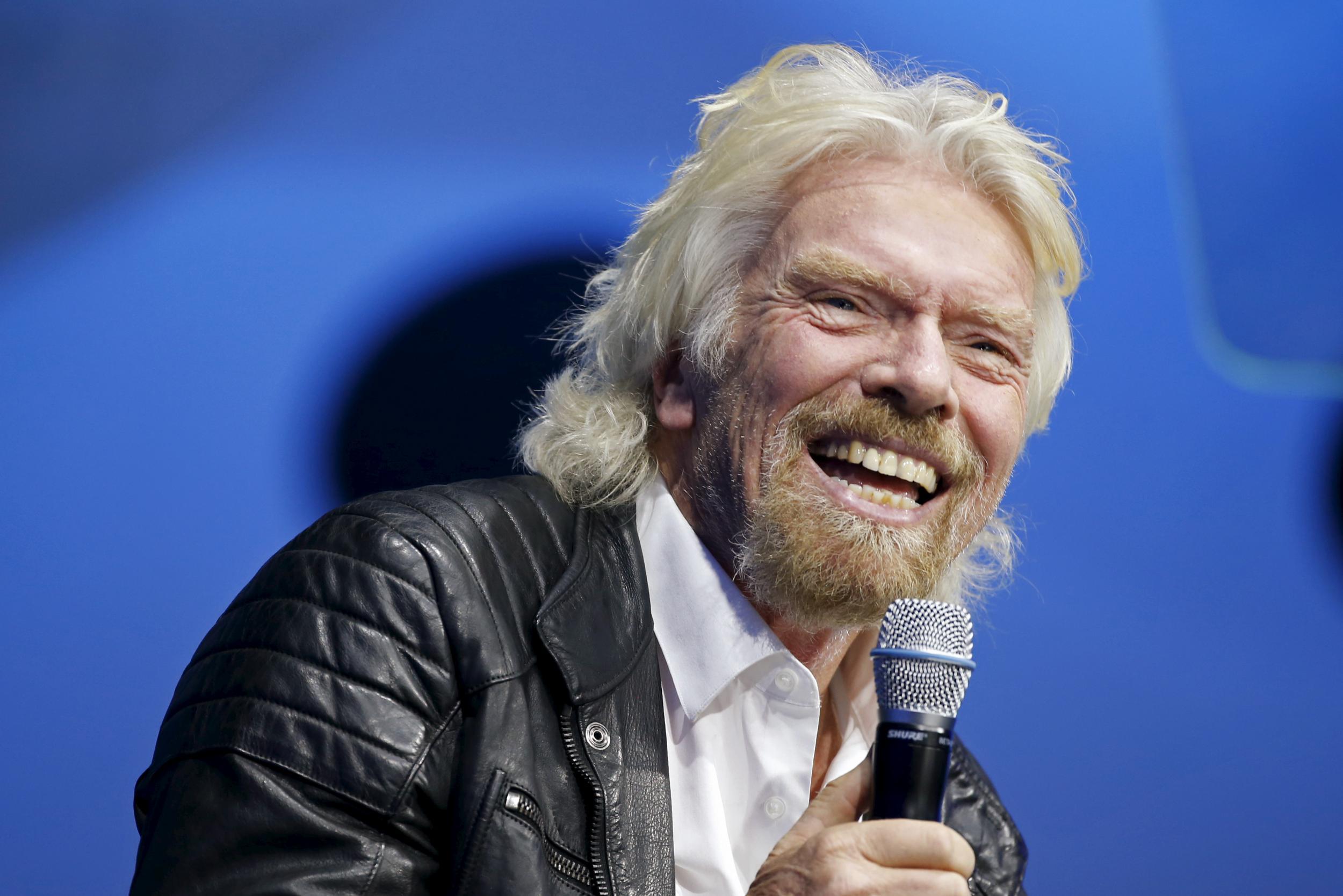 Helping hand: Mr Branson says business should be about more than just making money