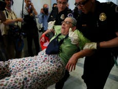 Police drag disabled woman away as she protests Trumpcare at Capitol