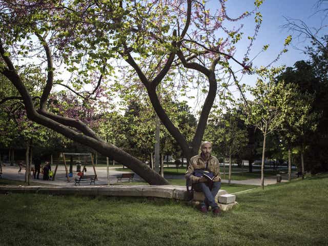 Celik, 41, is an activist, member of Beyoglu City Council and a Sisli municipality worker at the department of social equality. He chose to be portrayed in Gezi Park, in the heart of Istanbul, where heavy protests happened in the spring of 2013
