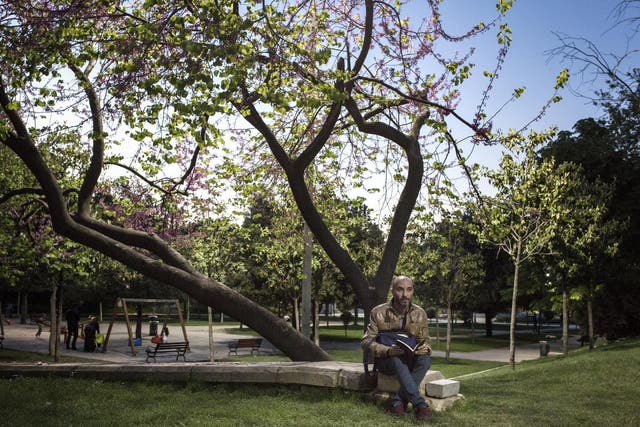 Celik, 41, is an activist, member of Beyoglu City Council and a Sisli municipality worker at the department of social equality. He chose to be portrayed in Gezi Park, in the heart of Istanbul, where heavy protests happened in the spring of 2013
