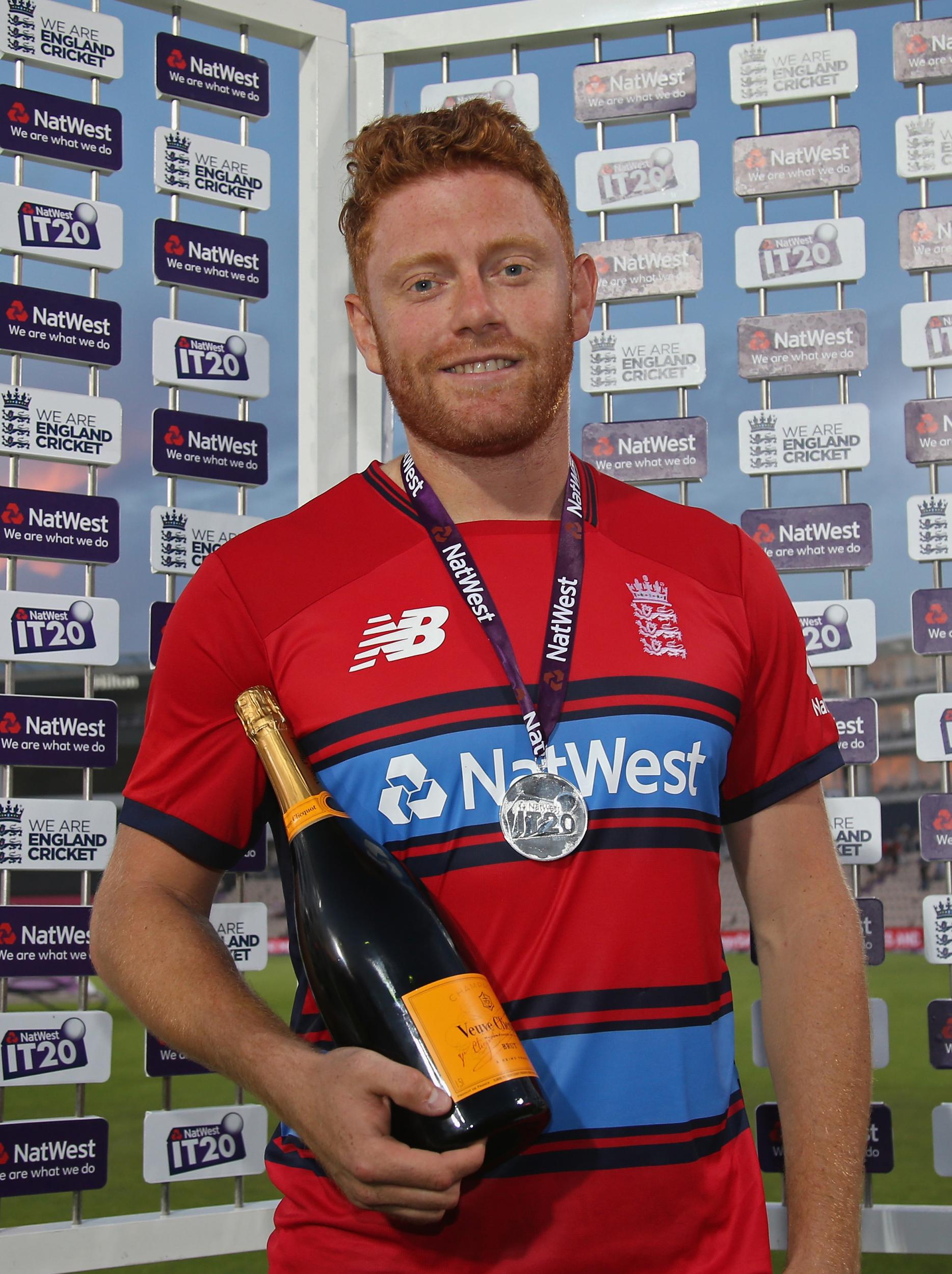 Bairstow was presented with the Man of the Match award