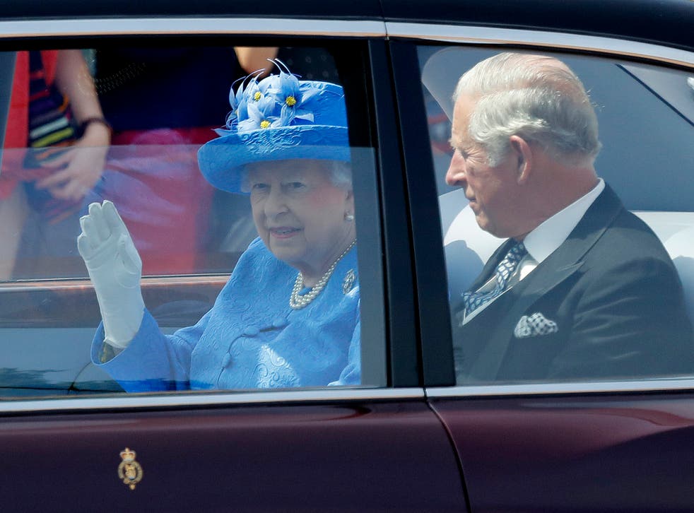 The Queen leaves Buckingham Palace with Prince Charles to travel Parliament for her speech