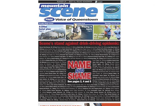 Queenstown's Mountain Scene newspaper